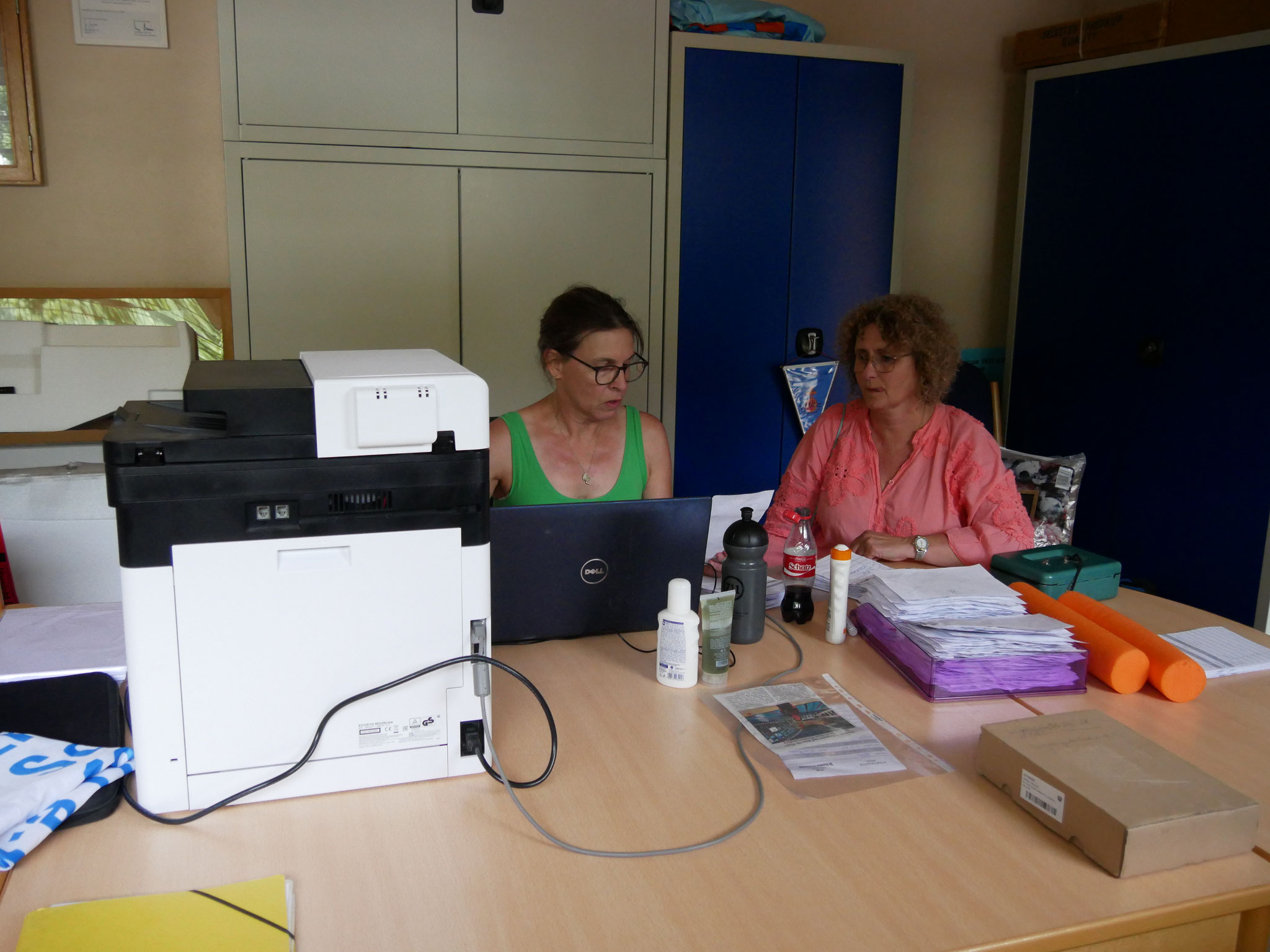 Uli Zöller und Annette Gäßler waren verantwortlich für das Protokoll mit auf dem Bild Nicole Bleser-Hermann
